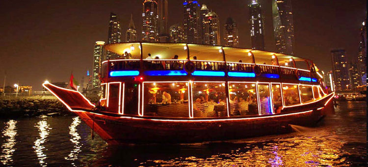 Dubai with Dhow Cruise